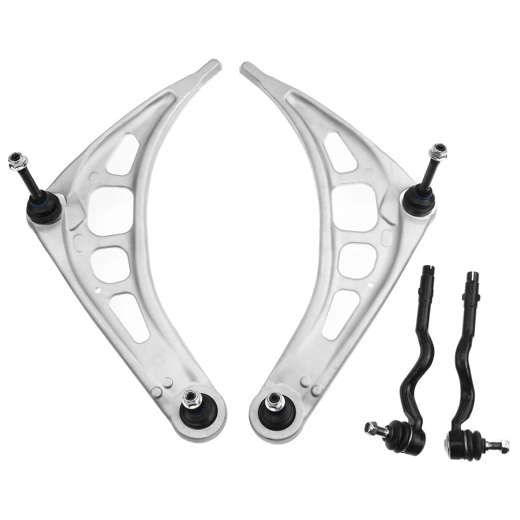 Set of 4 Front Lower Control Arm Tie Rod Ends for BMW 323i 325i 325Ci 328i (1998–2006)