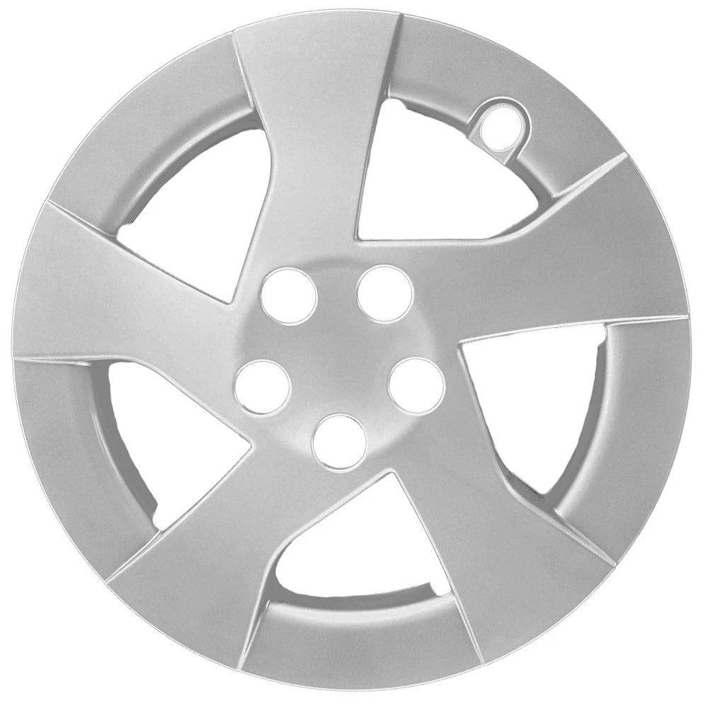 Wheel Hubcaps Push On Front Silver Set for Toyota Prius (2010–2011)