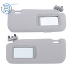 Set of 2 Sun Visors for Toyota Corolla (2009-2013) Gray Plastic