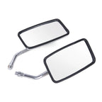 Chrome Rectangle Rearview Mirrors for Yamaha V Star 650 950 1300 (2003–2019)