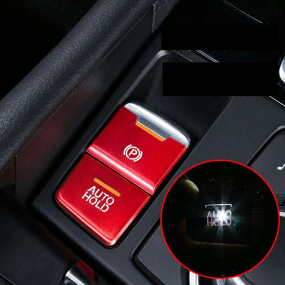 Cap Button Covers for Mazda 3 6 CX-5 Red Aluminum Alloy EPB Park