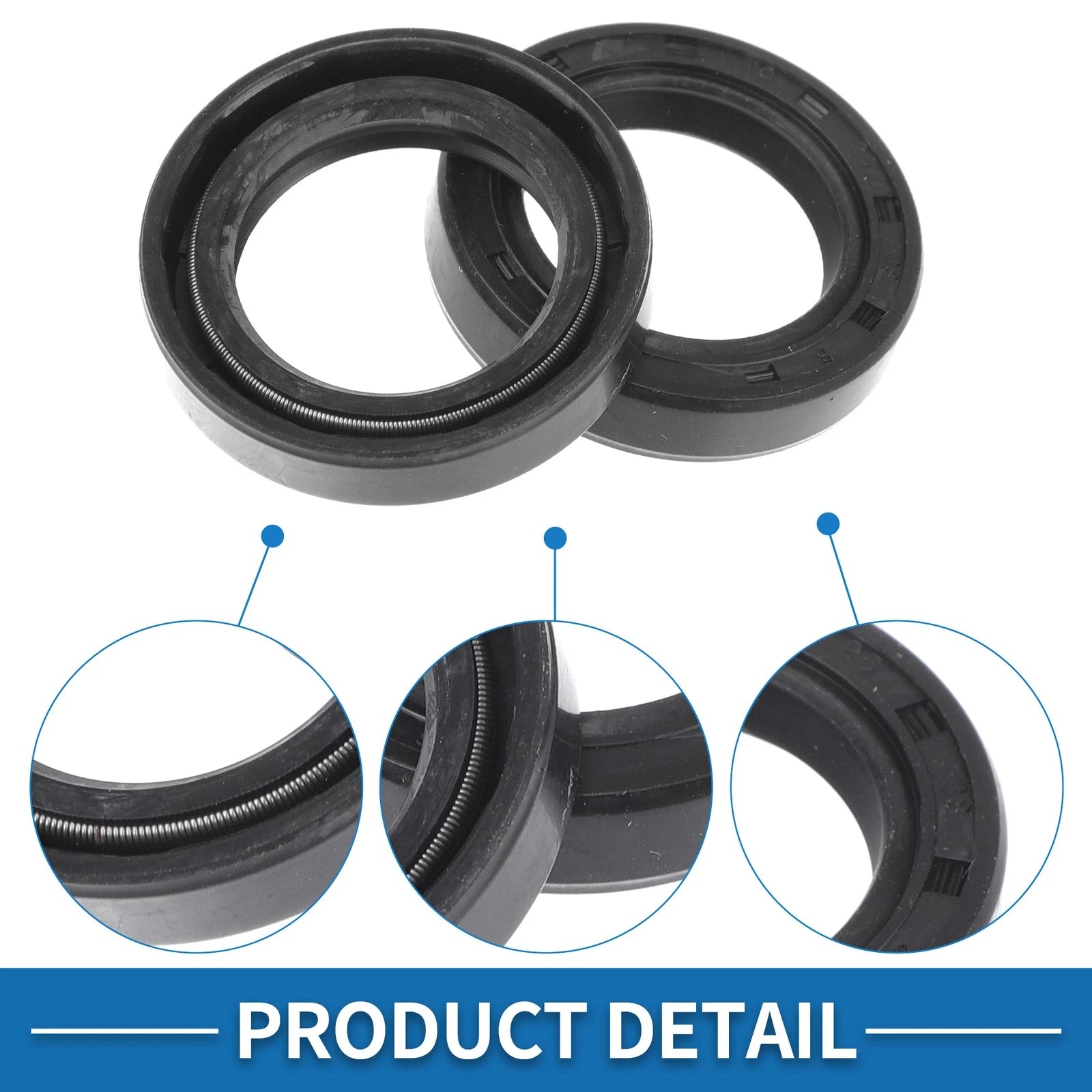 Set of 5 Oil Seal Rotary Shaft Seal Nitrile Rubber 25x38x8mm