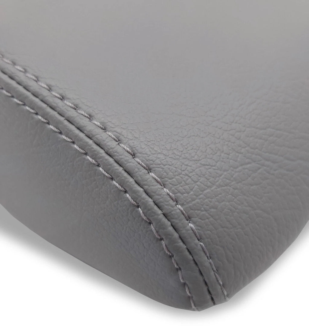 Console Lid Armrest Cover for Subaru Forester (2019–2024) Gray PVC Leather