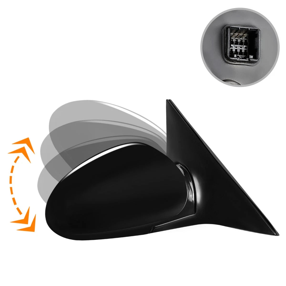 Powered Side View Door Mirror for Hyundai Sonata (1999–2005) - Right