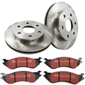 Set of 2 Brake Disc and Pad Kits for Ford F150 F250