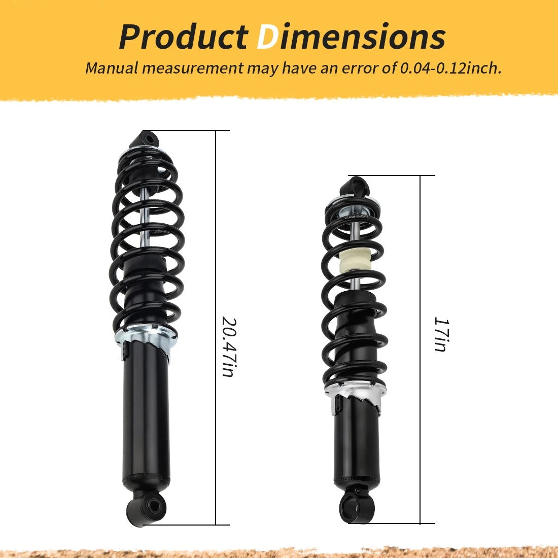 Set of 4 Coil-over Shocks for Polaris Scrambler 850, Sportsman 550/850/1000 XP