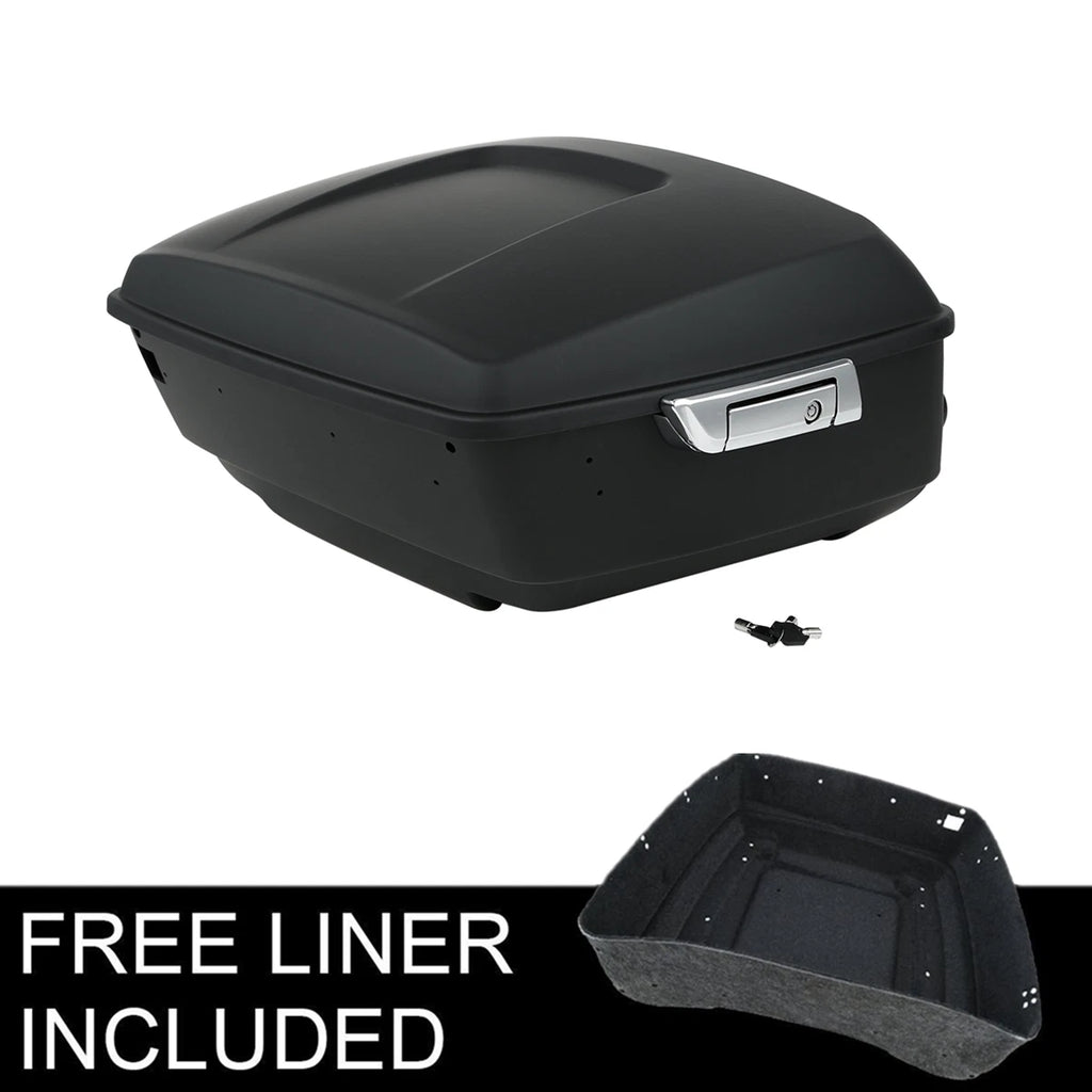 Matt Black King Trunk with Brake Tail Light for Harley Electra Glide (2014–2025)