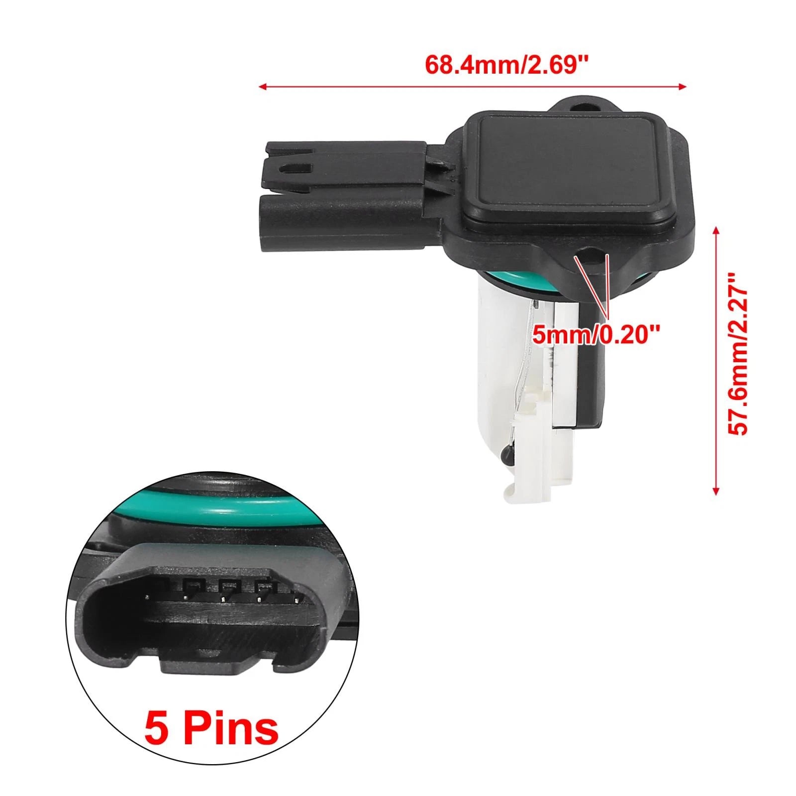 MAF Mass Air Flow Meter Sensor 5WK97508 13627551638 for BMW 328i xDrive (2009–2013)