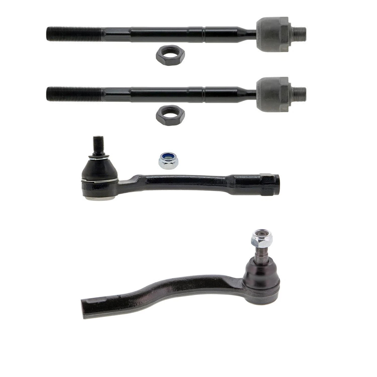 Set of 2 Mevotech Supreme Inner Outer Steering Tie Rod Ends for Kia Soul (2012–2013)