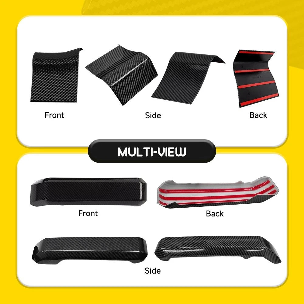Set of 8 Carbon Fiber Interior Door Handle Trim for Ford F150 (2015–2020)