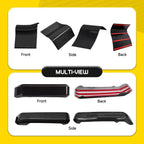 Set of 8 Carbon Fiber Interior Door Handle Trim for Ford F150 (2015–2020)