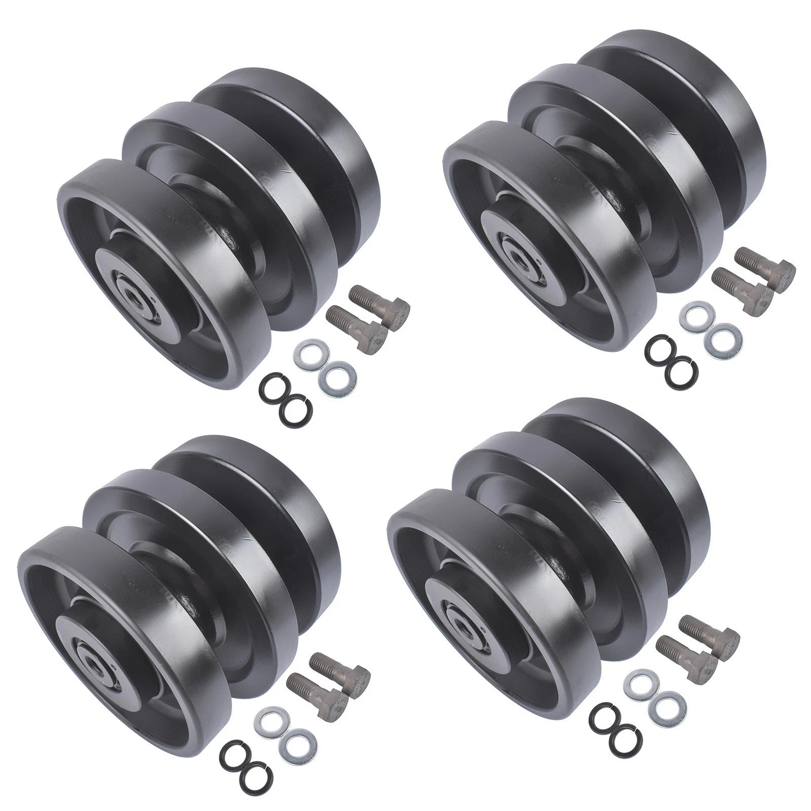 4X Bottom Rollers for Bobcat Skid Steer Loader T140 T180 T250H T320 T550 (–) 6689371