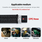 Fuel Line Hose Kit  - 20FT Nylon Stainless Steel Braided