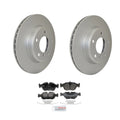 Hella Front Rotors & Bosch QuietCast Disc Brake Pads Kit for BMW E36 E46 (1992–2006)