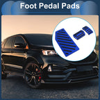 3 Pcs Automatic Foot Accelerator Pedal Covers for Ford Edge (2023) Blue