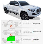 Black Overland Slider Drop Steps for Toyota Tacoma (2005-2023)