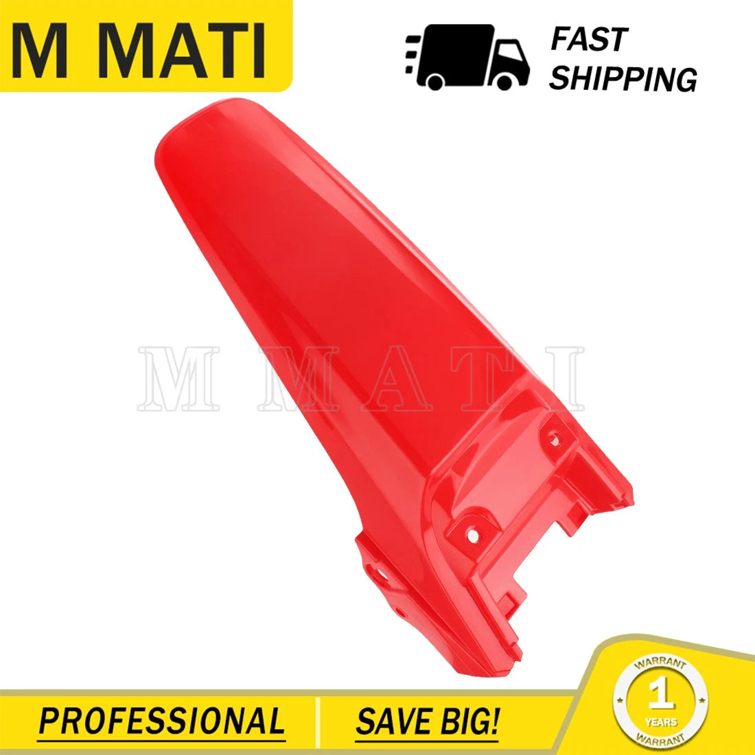 Red Plastic Rear Fender for Honda CRF80F CRF100F (2004–2008)