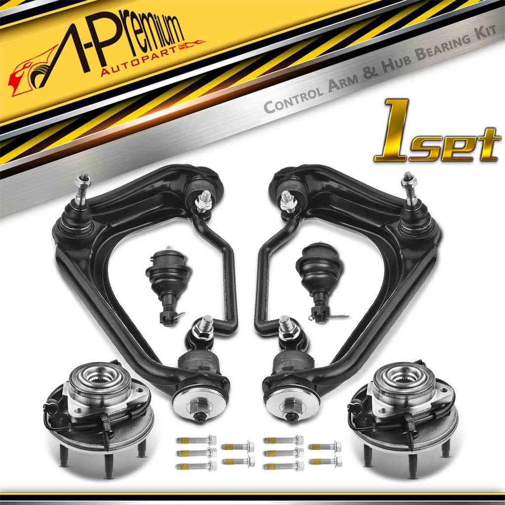 6X Wheel Bearing Control Arm with Ball Joint Kit for Ford Explorer 