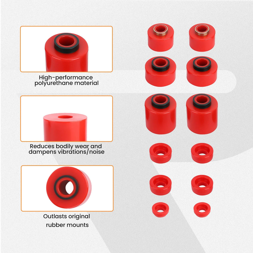 Polyurethane Body Cab Mount Bushing Set for Ford F150 F250 F350 (1980–1998) 4.4123R