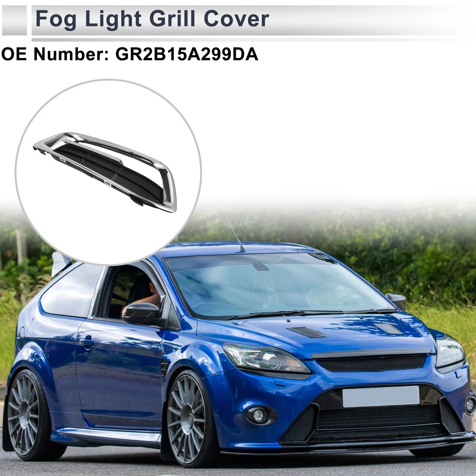 1 Pc Fog Light Grill for Ford Taurus (2015–2018) No.GR2B15A299DA