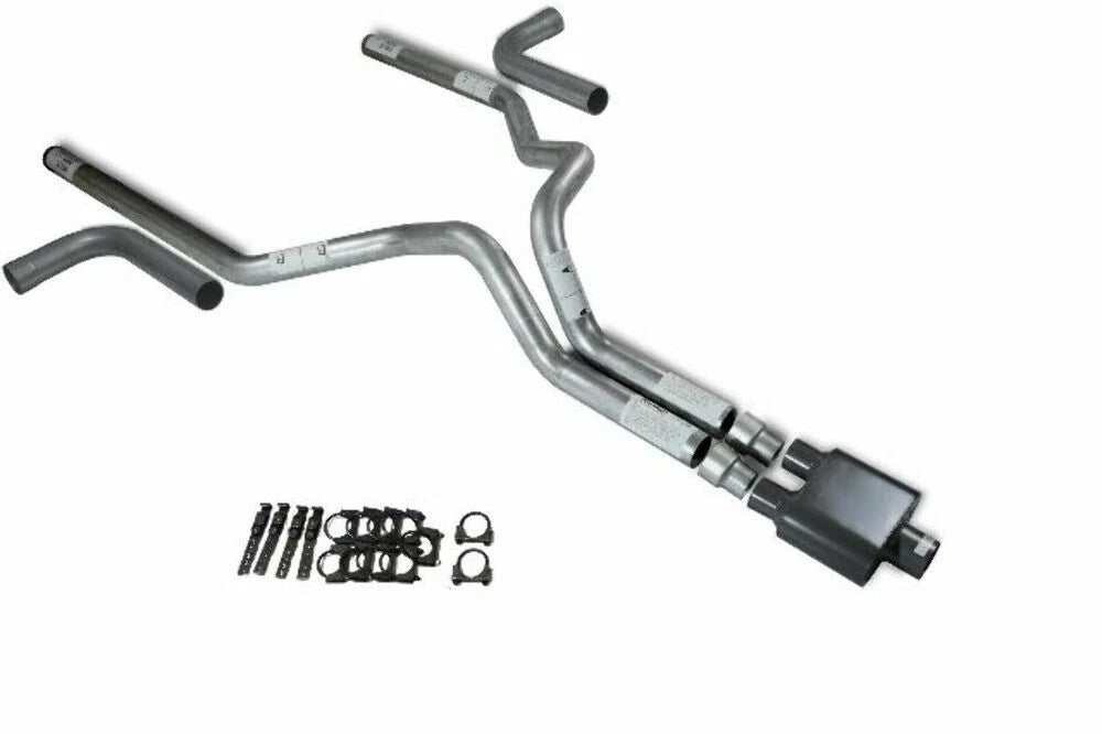 3" Dual Exhaust Kit for Chevy GMC 1500 (2019–2025) 1 Chamber Muffler Side Exit