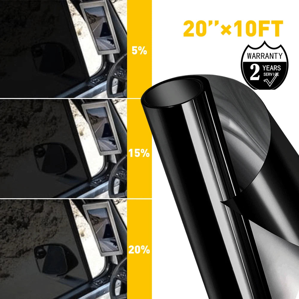Window Tint Film Roll for Car Home Office Glass (300CM, 5% 15% 20% VLT)