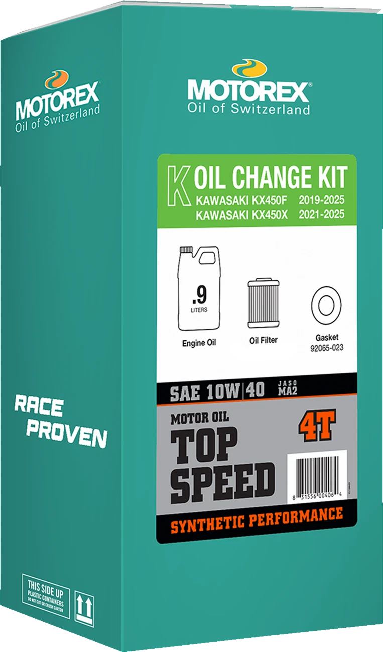 Oil Change Kit for Kawasaki KX 450 (2019–2023) 10W-40 311248