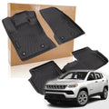 Set of 2 Front & Rear Floor Mats for Jeep Compass (2017–2025) All Weather