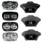 Inner Outer Fairings for Harley Road Glide FLTR (1998–2013) 5.75" Dual Headlight