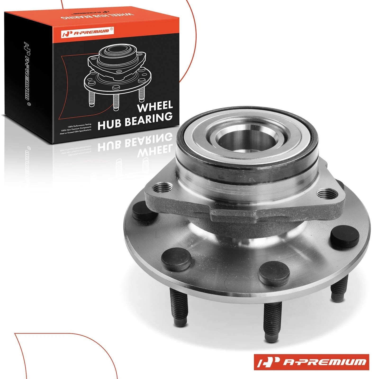 Front Wheel Bearing & Hub for Ford F-150 F-250 (1997–2001) 4WD