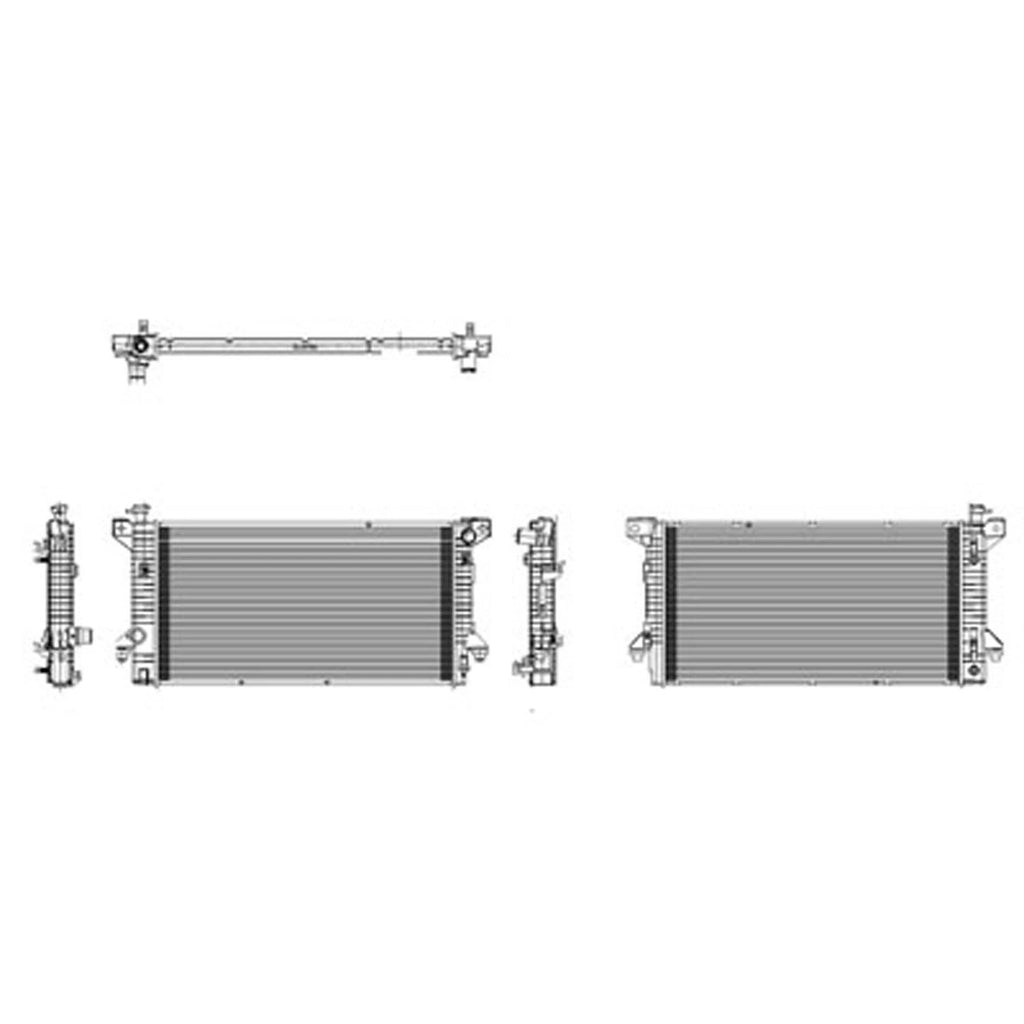 Replacement Radiator for Toyota Hilux (2005–2015)