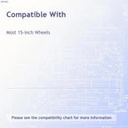 Wheel Covers Set of 4 Snap On 6 Y Spoke Style for 14-inch Silver (—)
