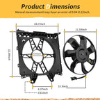Cooling Radiator Fan Assembly for Can-Am Outlander Renegade Maverick 1000 (2015–2023)