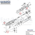 Lower Unit Repair Seal Kit for Yamaha 2-Stroke 200-225HP (Most Models)