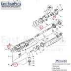Lower Unit Repair Seal Kit for Yamaha 2-Stroke 200-225HP (Most Models)