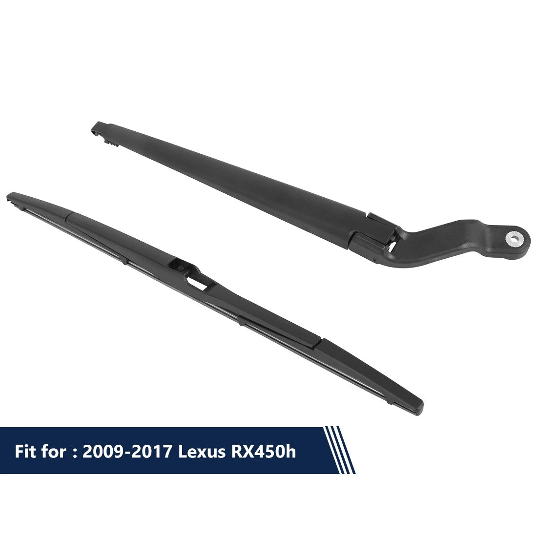 Set of 2 Rear Windshield Wiper Blade Arms for Lexus RX450h (2009–2017) 16 Inch