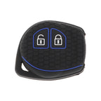 Car Key Case for Suzuki Alto (2 Buttons) - Black Blue Line
