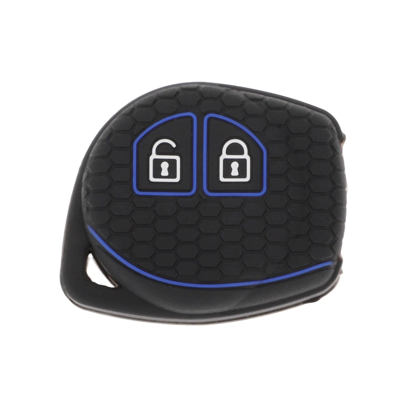 Car Key Case for Suzuki Alto (2 Buttons) - Black Blue Line