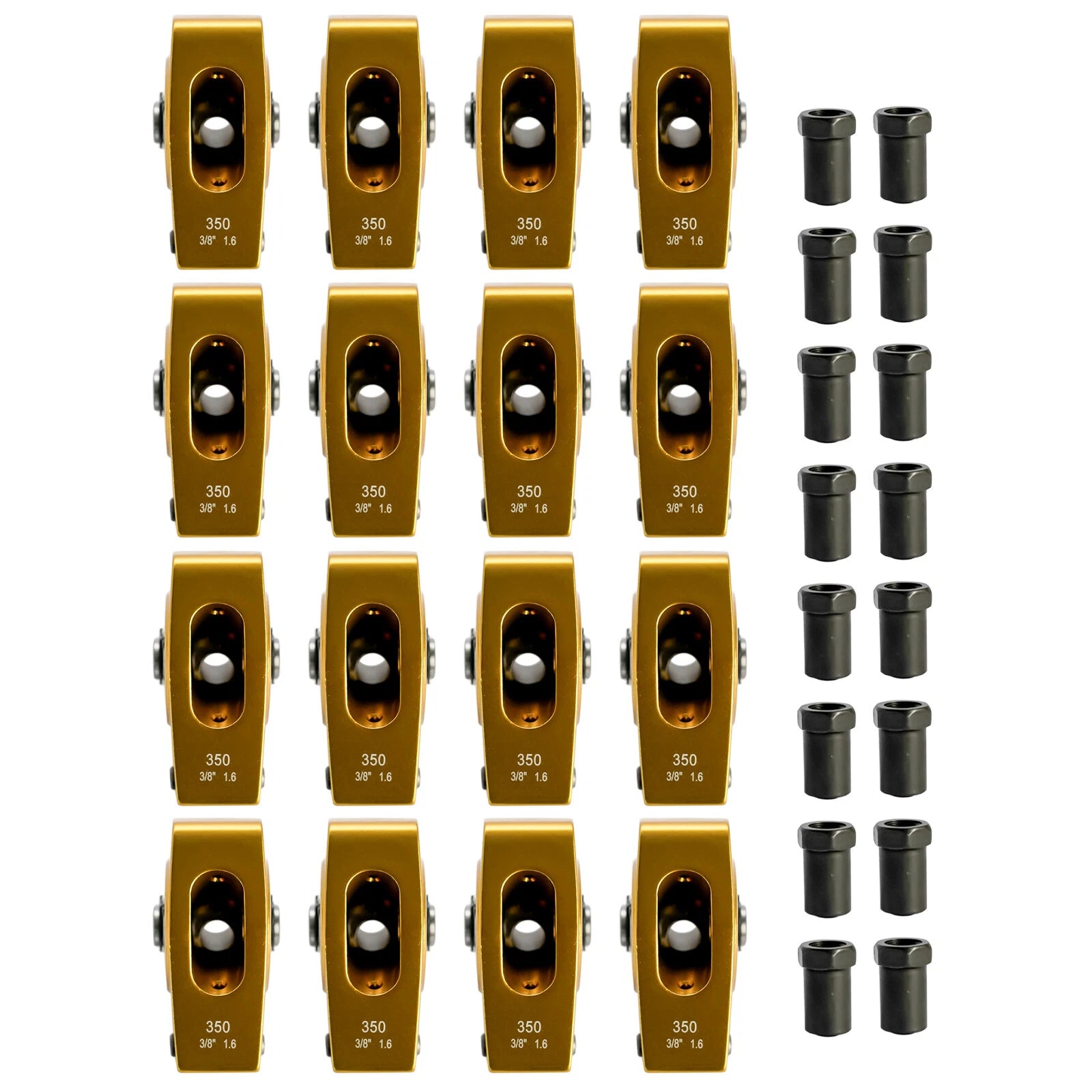 Aluminum Roller Rocker Arms 1.6 Ratio for Chevy Small Block 350 400 (1970–1980)