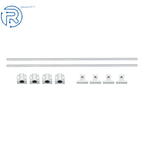 2Pcs 8mm Linear Motion Rail Shaft w/ 4 SCS8UU Bearings & SK8 Support