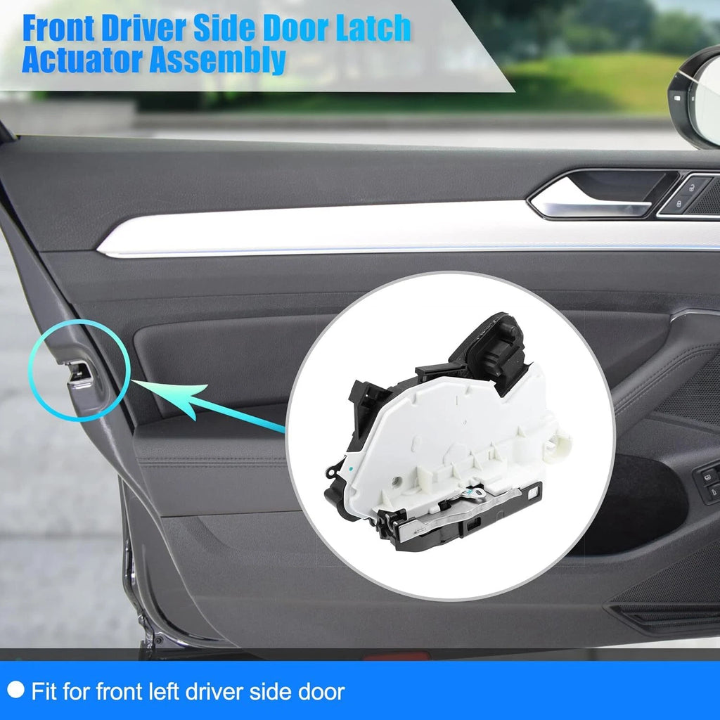 Left Front Door Lock Latch Actuator for VW Jetta (2011–2018) 5K1837015E 5K1837015D
