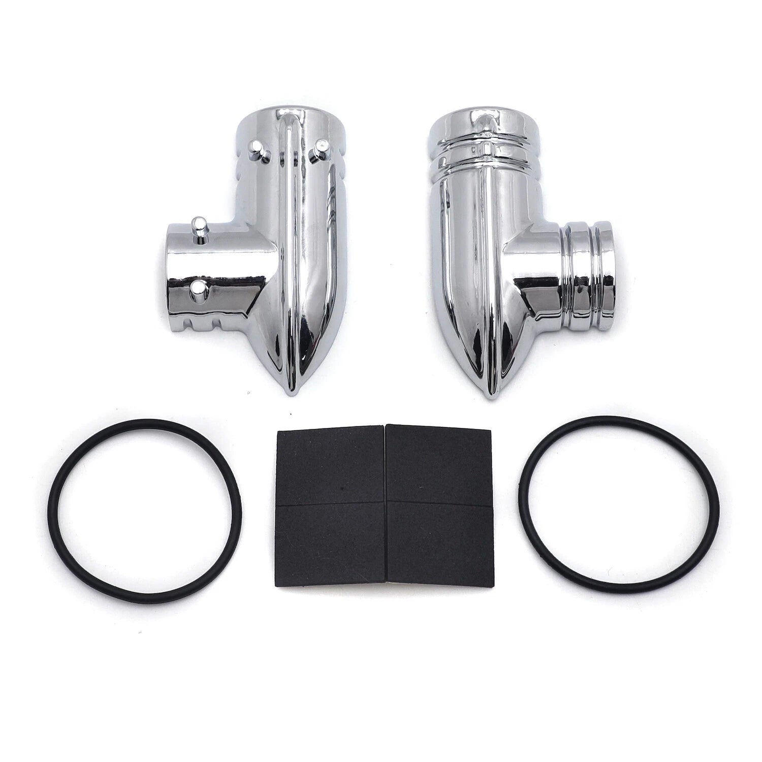 Chrome Fuel Line Fitting Cover for Harley FLHXS Street Glide Special (2007–2016)