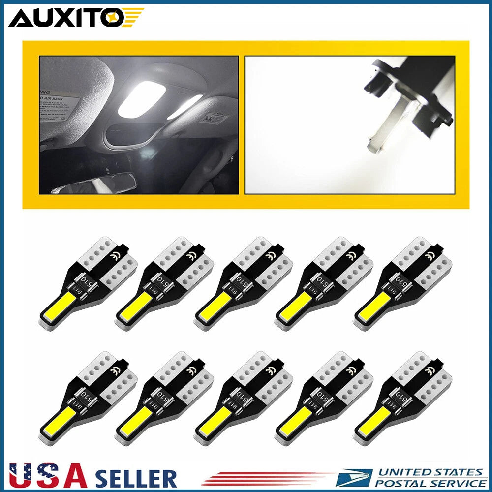 2X T10 LED License Plate Light Bulbs
