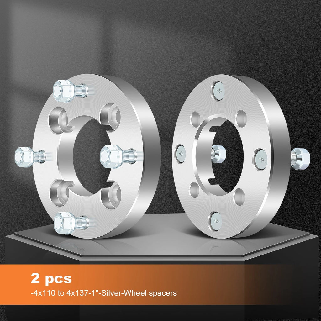2X 1" Wheel Adapters 4x110 to 4x137 12x1.5 for Mazda RX-7 (1979–1985)