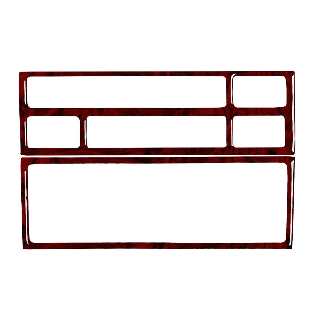 Console Radio CD Panel Cover Trim for BMW 3 Series E36 (1991–1999) Red Wood Grain
