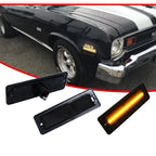 Smoked Lens Amber LED Side Marker Lights for Chevy Nova (1970–1974)