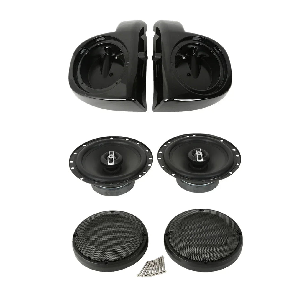 6.5" Lower Vented Speaker Grills for Harley Touring (2014-2024)