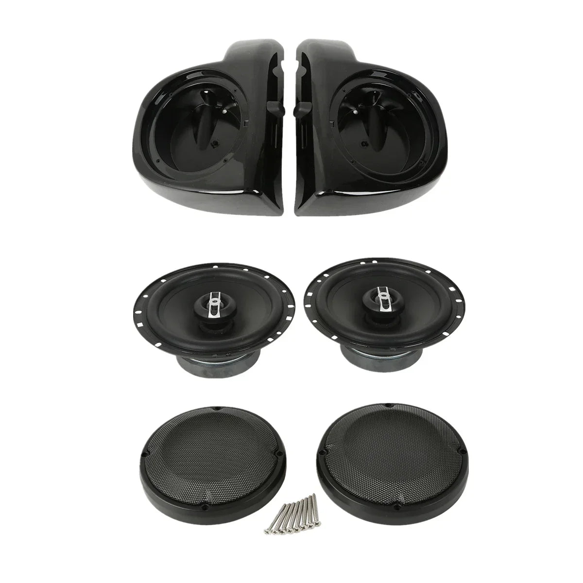 6.5" Lower Vented Speaker Grills for Harley Touring (2014-2024)