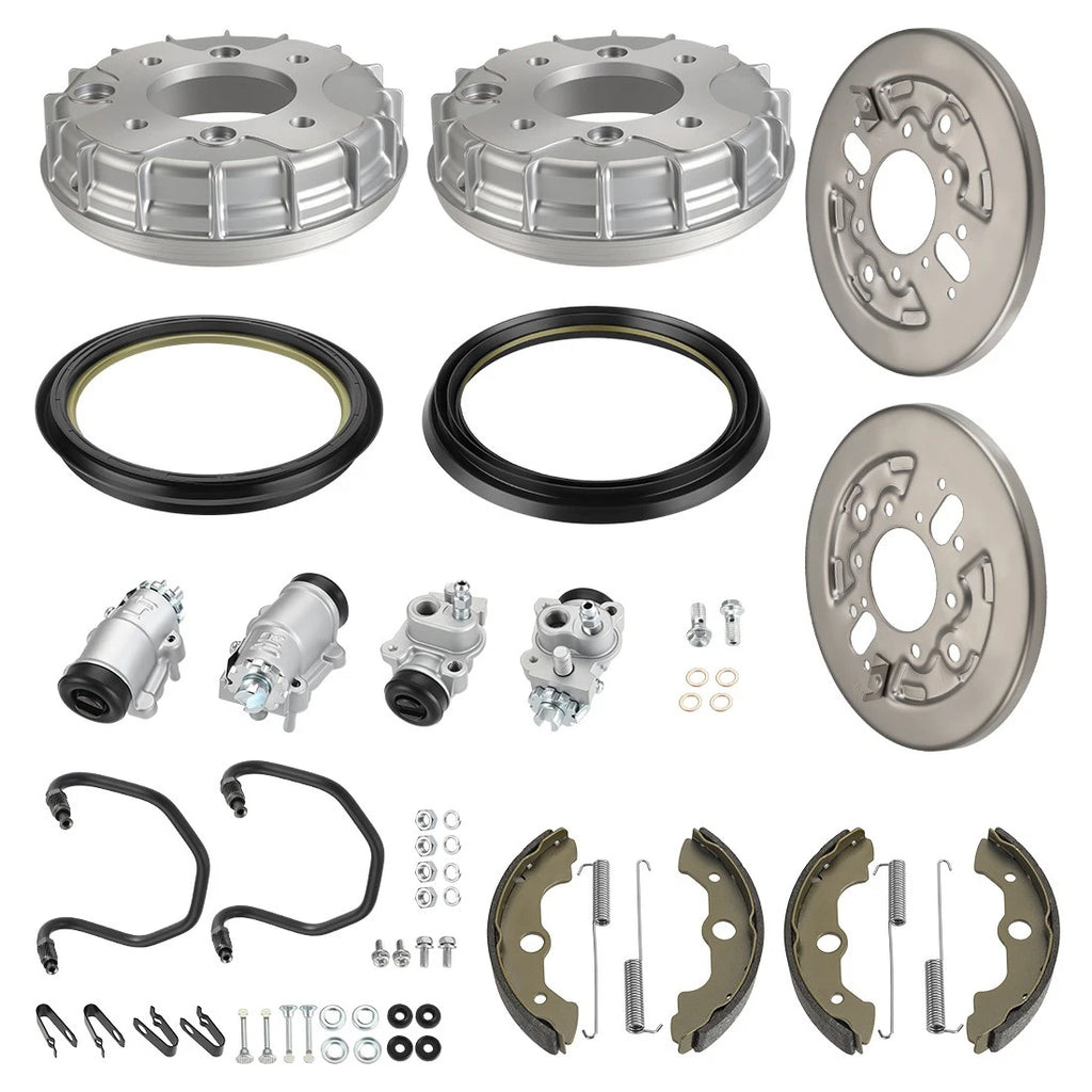 Front Brake Drum Wheel Cylinder Plate Kit for Honda FourTrax Foreman TRX400 (1995–2004)