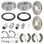 Front Brake Drum Wheel Cylinder Plate Kit for Honda FourTrax Foreman TRX400 (1995–2004)
